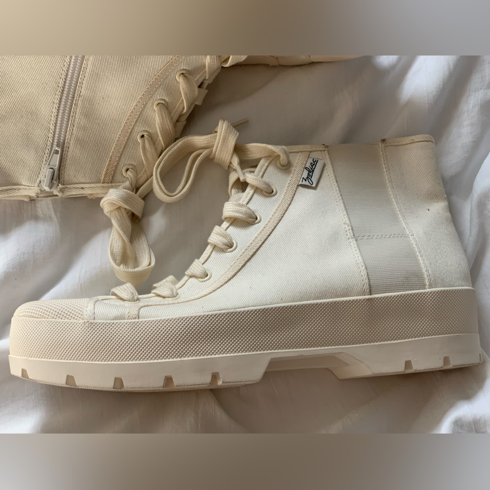 Zodiac Cream Ankle Boots